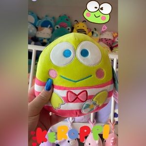 Beach Keroppi 7.5” Squishmallow Hello Kitty & Friends